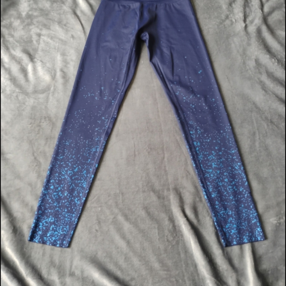Aerie Blue Glitter Leggings